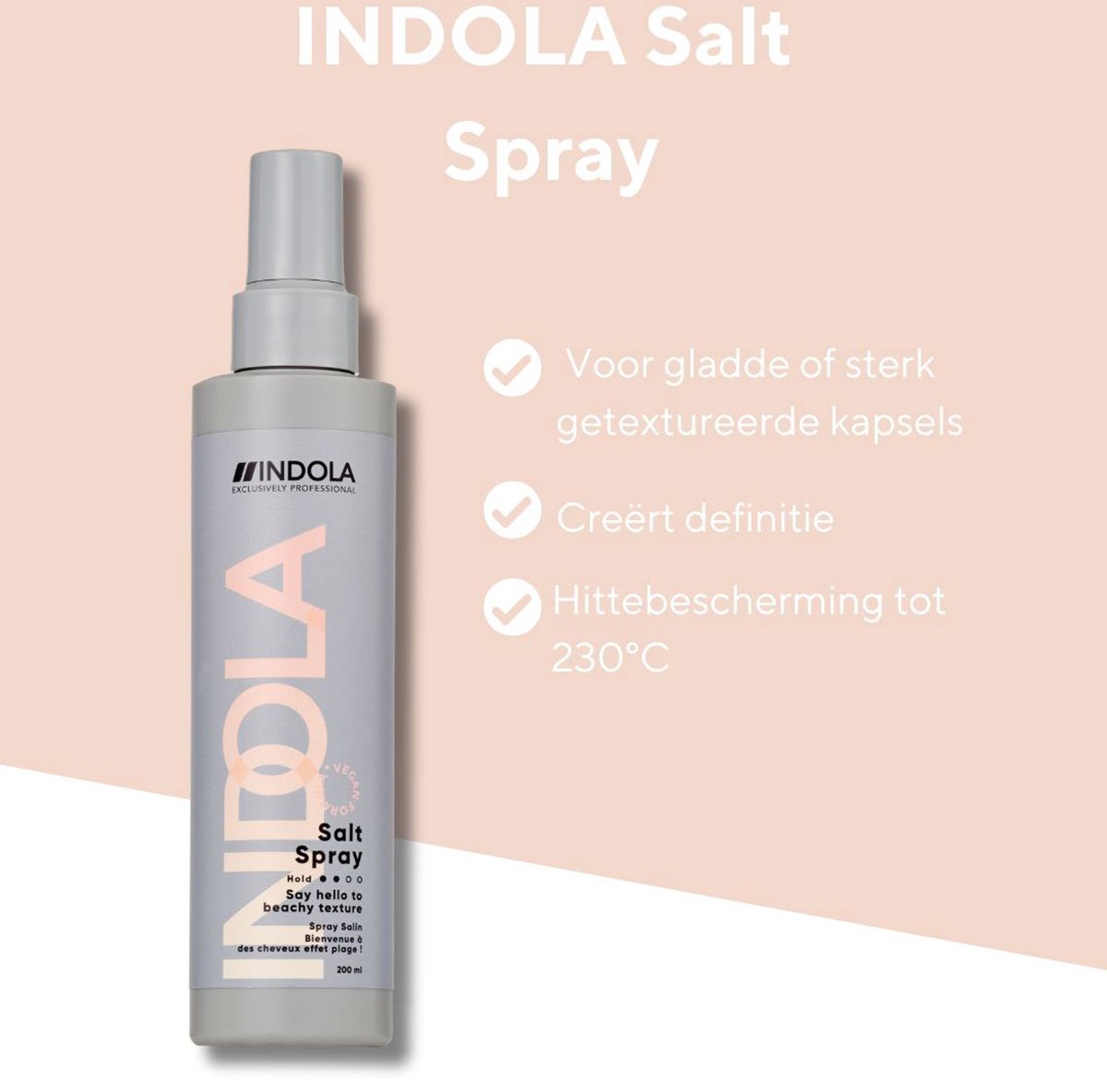 Indola Exclusively Professional Indola Vegan Salt Spray 200ml