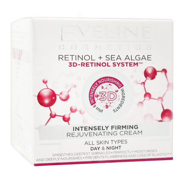 Eveline Retinol Sea Algae 3D Retinol System Intensely Firming Rejuvenating Cream 50ml - Afro Hair Boutique
