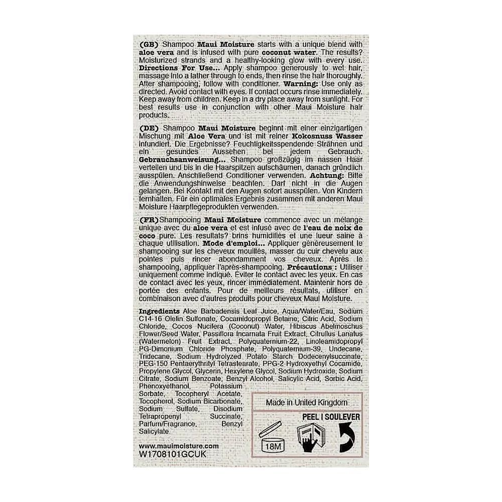 Maui Moisture Daily Hydration Hibiscus Water Shampoo 385ml