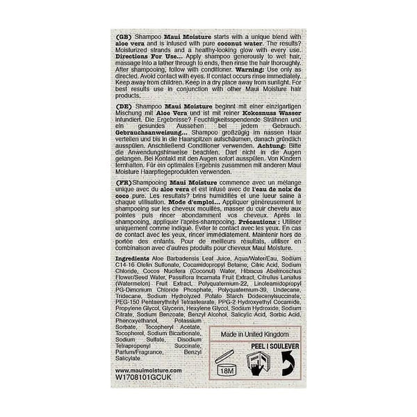 Maui Moisture Daily Hydration Hibiscus Water Shampoo 385ml