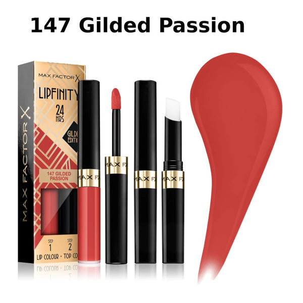 Max Factor 24H Lipfinity Lip Colour Gilded Edition - Afro Hair Boutique