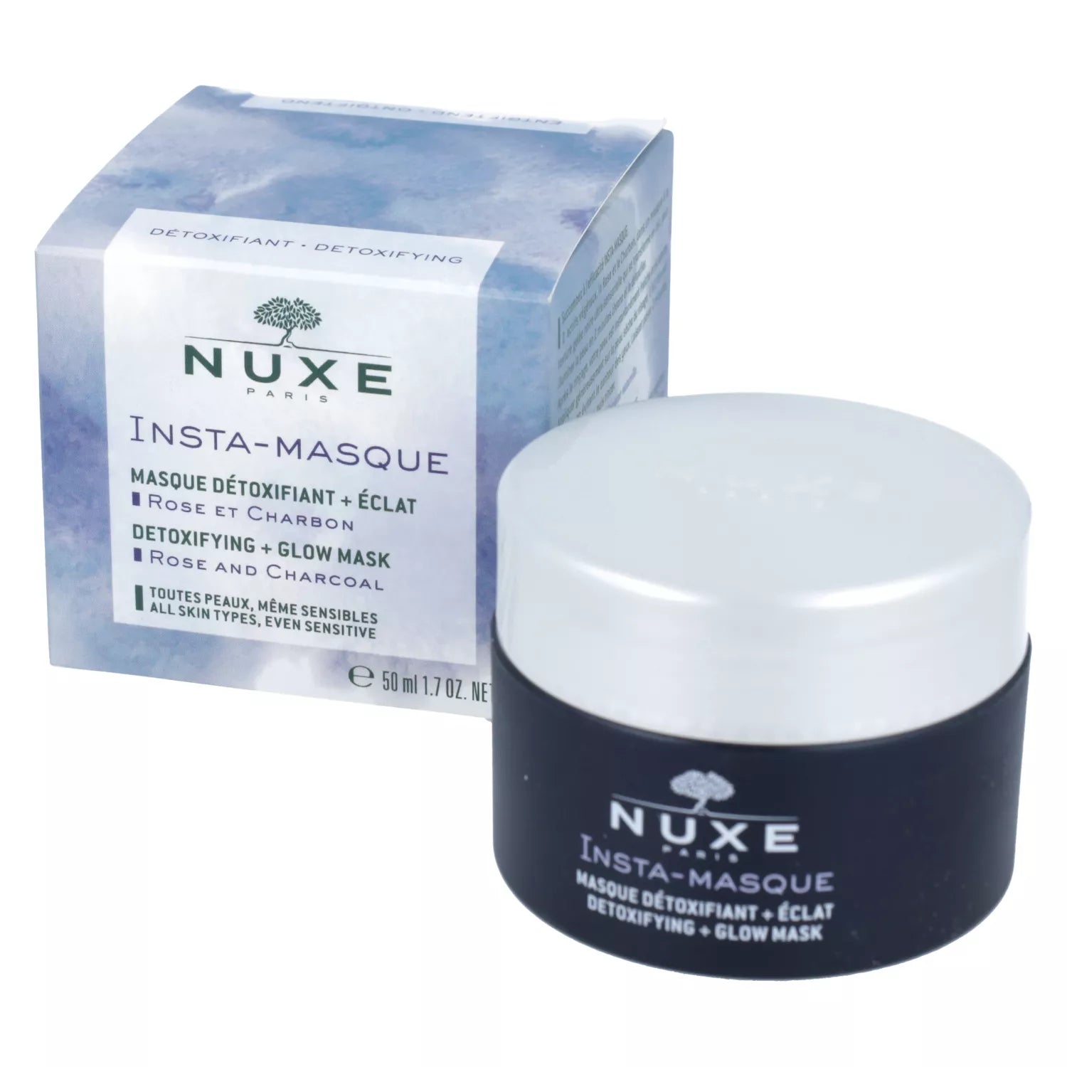 Nuxe Insta Masque Rose And Charcoal Detoxifying Glow Mask 50ml