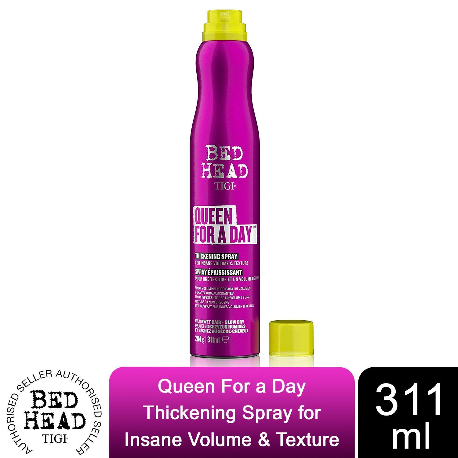 Bed Head by TIGI Queen For A Day Volume Thickening Spray for Fine Hair 311ml
