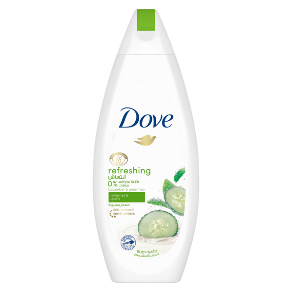 Dove Go Fresh Cucumber And Green Tea Scented Nourishing Body Wash 450ml - Afro Hair Boutique