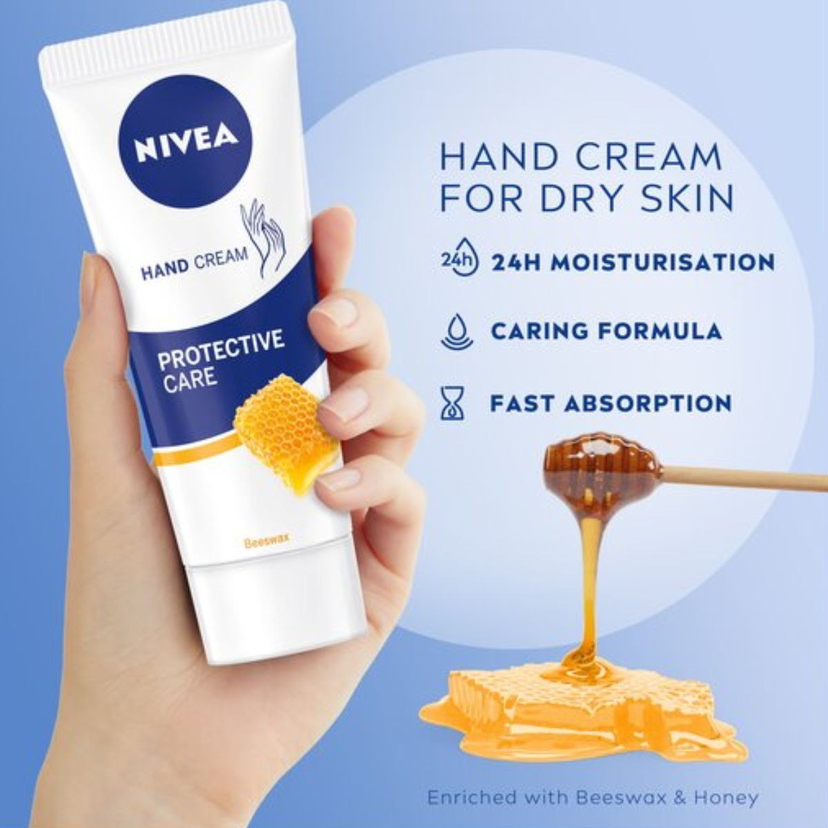Nivea Beeswax Protective Care Hand Cream 75ml