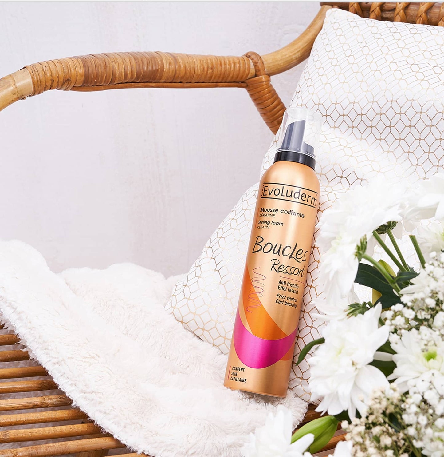 Evoluderm Boucles Ressort Frizz Control Curl Boosting Foam 250ml