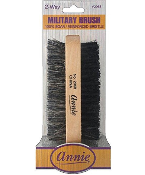 Annie  Boar Reinforced Bristle 2 Way Military Brush 2068