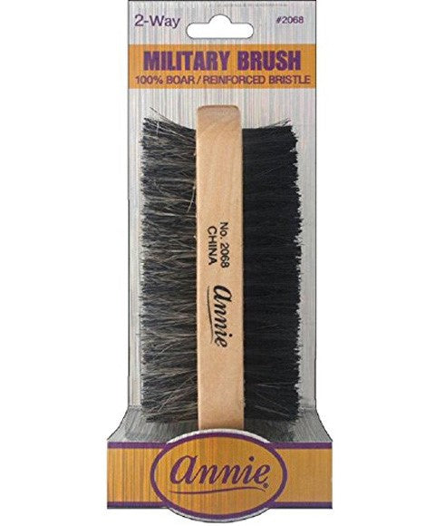Annie  Boar Reinforced Bristle 2 Way Military Brush 2068