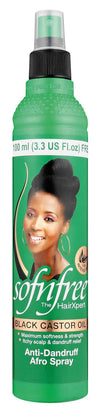 Sof N Free Black Castor Oil Anti Dandruff Afro Spray 350ml