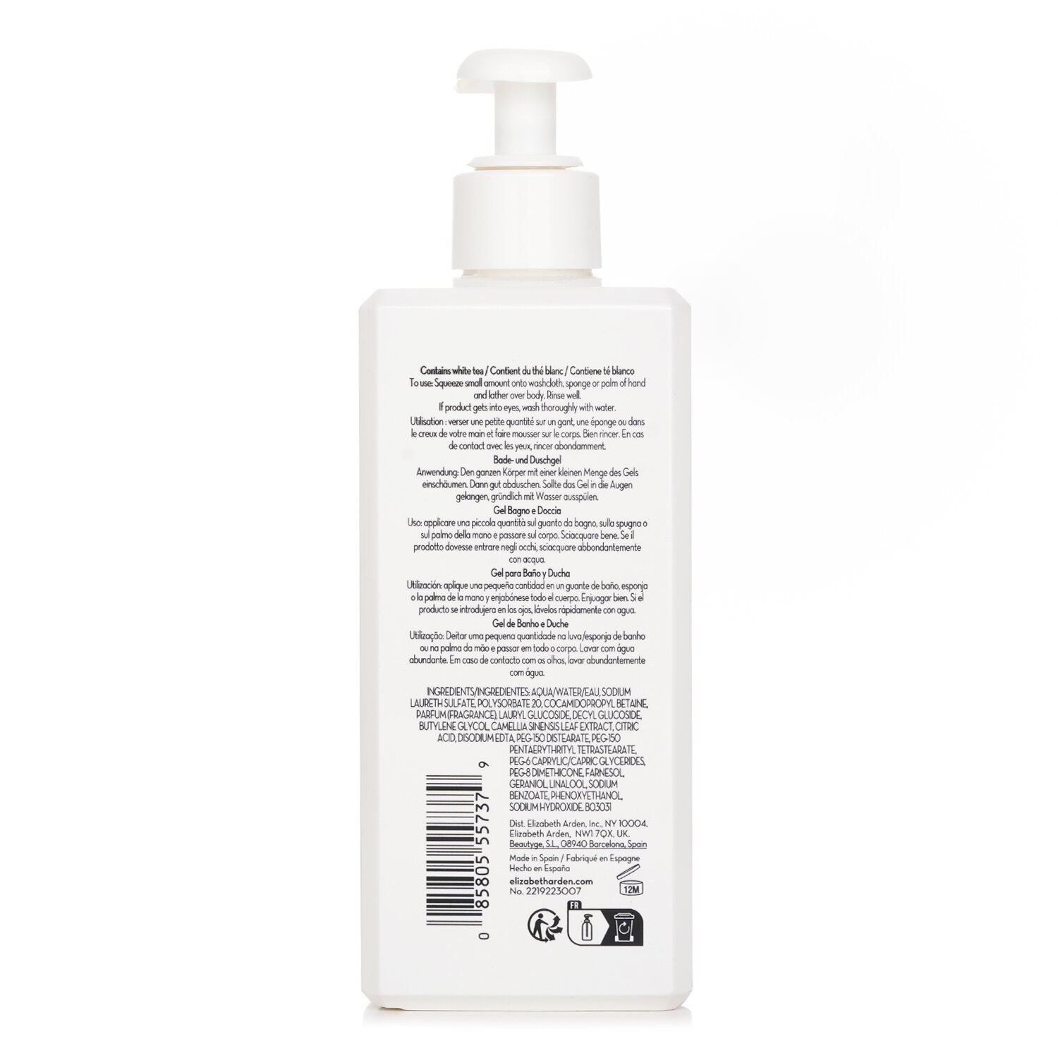 Elizabeth Arden White Tea Bath And Shower Gel 390ml