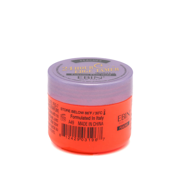 EBIN NewYork 24 Hour Peaches Extreme Firm Hold Edge Tamer 15ml, 80ml / 250ml - Afro Hair Boutique