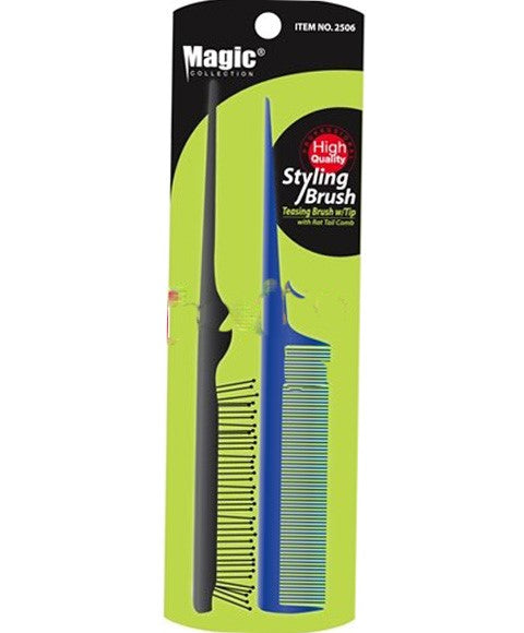 Bee Sales Magic Collection Teasing Brush With Rat Tail Comb