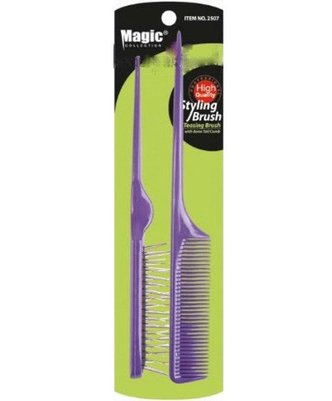 Bee Sales Magic Collection Teasing Brush With Bone Tail Comb 2507