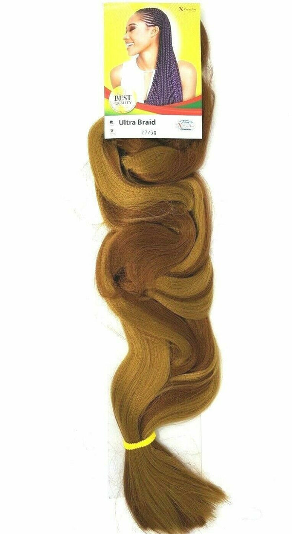 X Pression Syn Ultra Braid X-PRESSION Ultra Hair Braid (Braiding) Extension (Choice of Colours) - Afro Hair Boutique