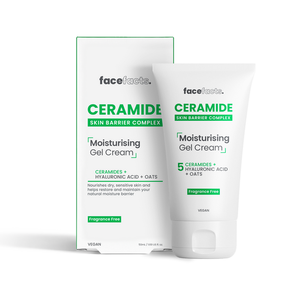 Face Facts Ceramide Skin Barrier Complex Moisturising Gel Cream 50ml - Afro Hair Boutique