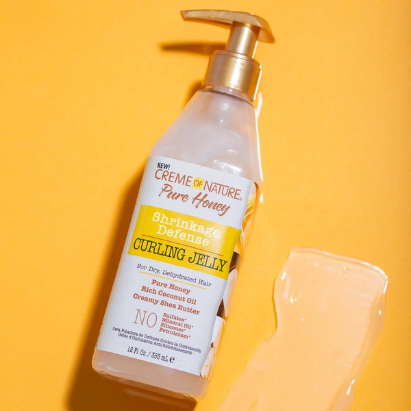 Creme Of Nature Pure Honey Shrinkage Defense Curl Jelly 355ml - Afro Hair Boutique