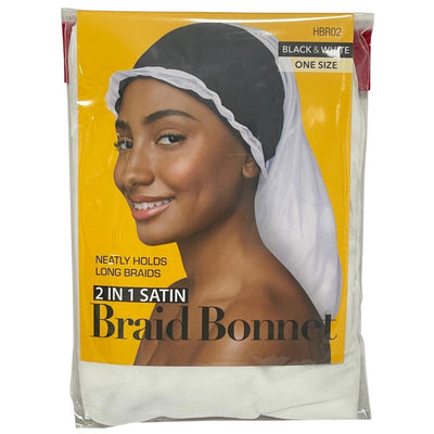 Red By Kiss 2 In 1 Satin Braid Bonnet