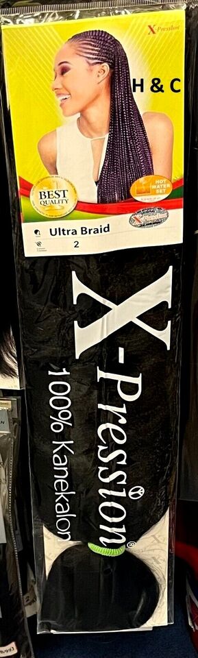 X Pression Syn Ultra Braid X-PRESSION Ultra Hair Braid (Braiding) Extension (Choice of Colours) - Afro Hair Boutique