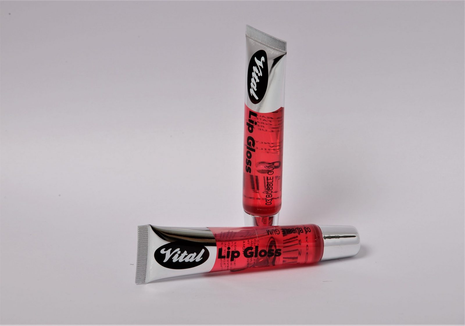 Vital Makeup Lip Gloss 02 Strawberry With Glitter