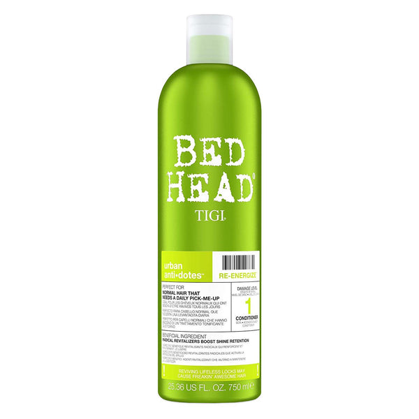 Bed Head by Tigi Urban Antidotes Re-Energise Conditioner for Normal Hair, 750ml - Afro Hair Boutique