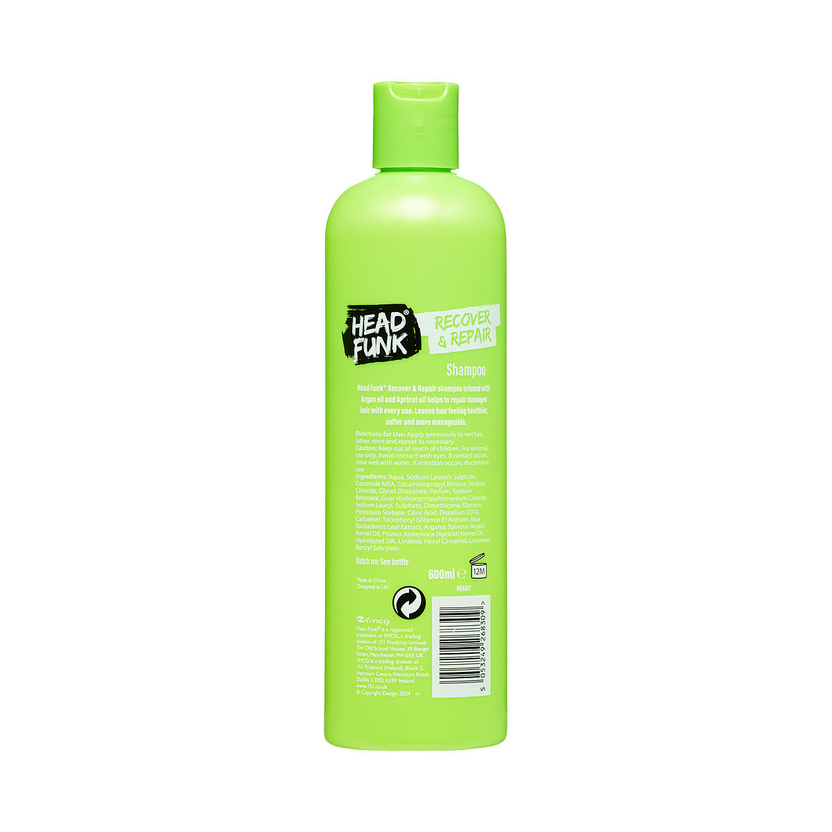 Head Funk Recover And Repair Shampoo 600ml