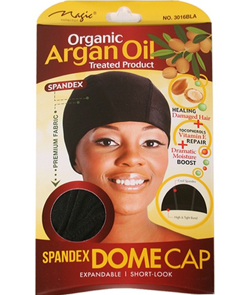 Bee Sales Magic Collection Organic Argan Oil Spandex Dome Cap 