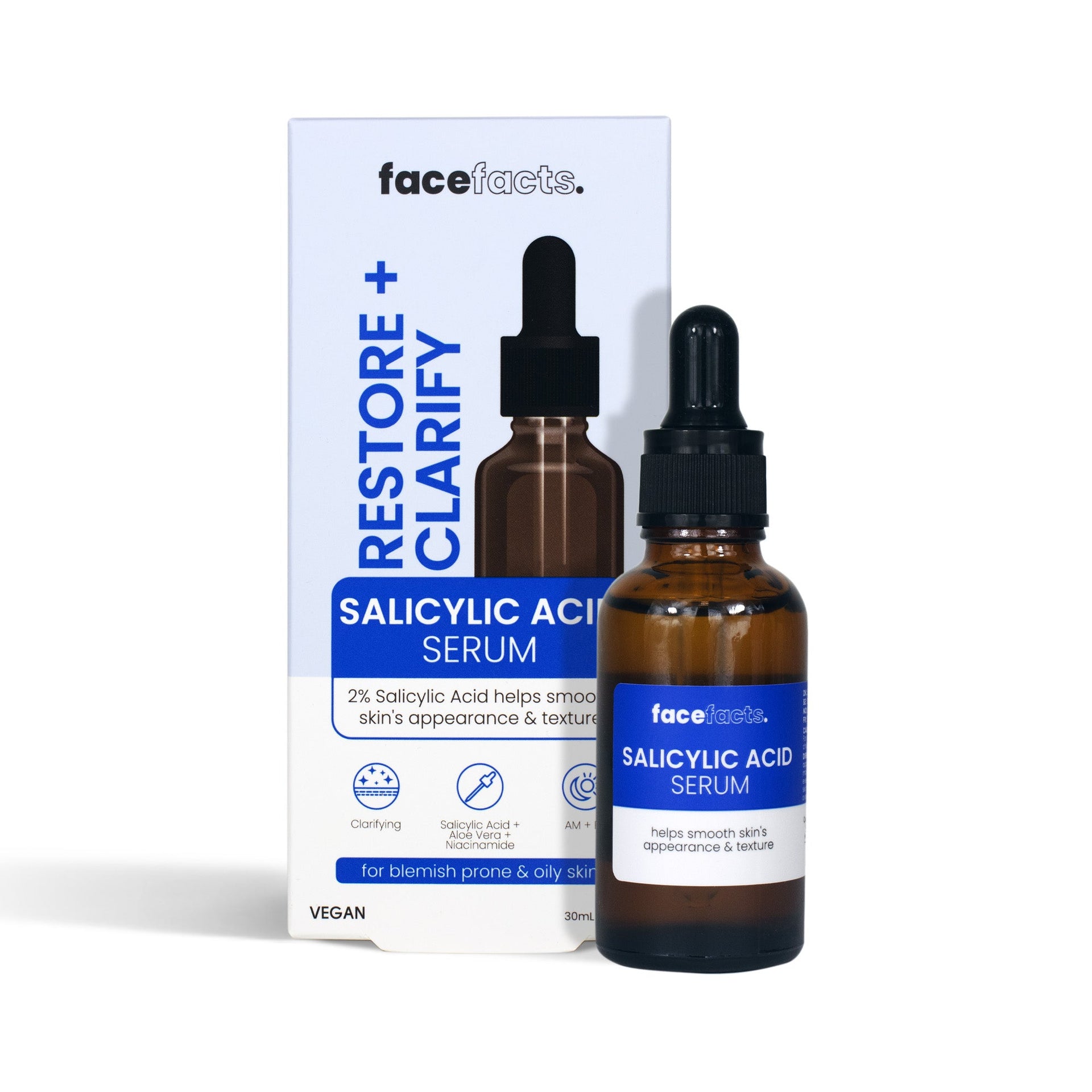 Face Facts Restore And Clarify Salicylic Acid Serum 30ml