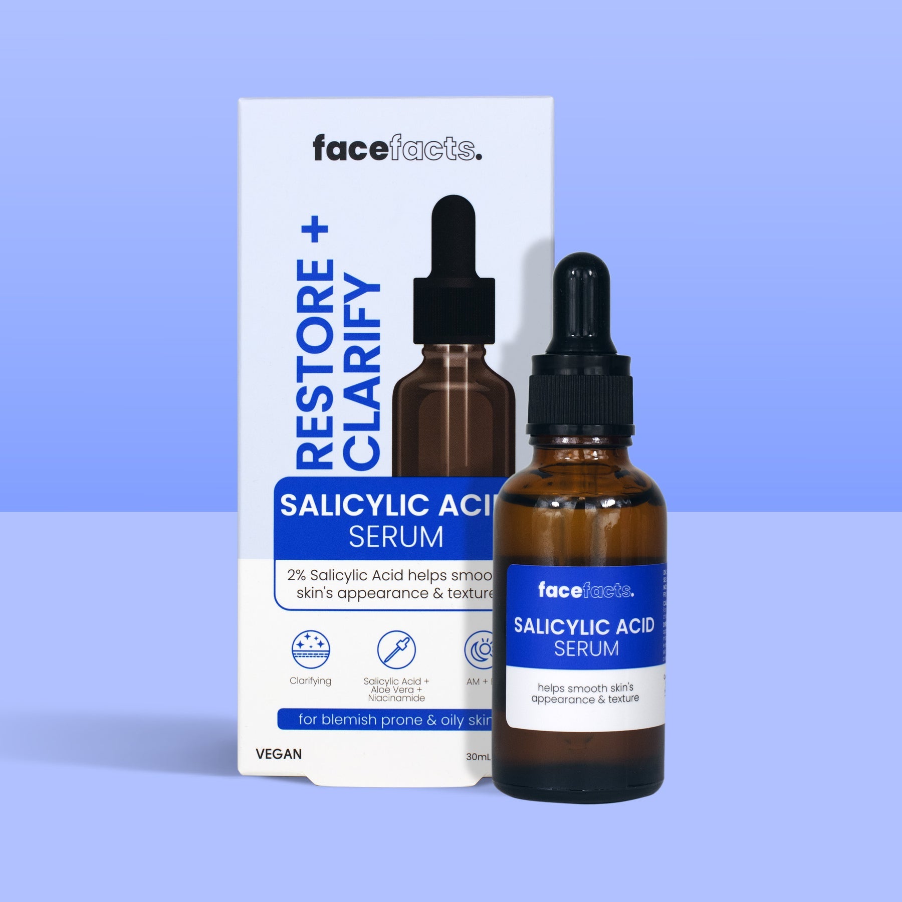 Face Facts Restore And Clarify Salicylic Acid Serum 30ml