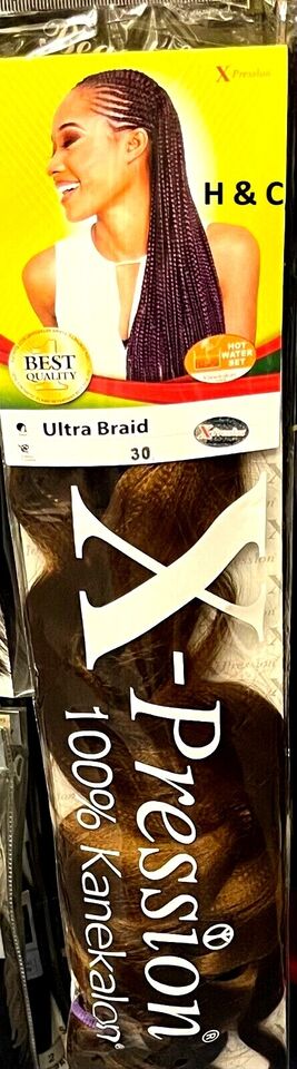 X Pression Syn Ultra Braid X-PRESSION Ultra Hair Braid (Braiding) Extension (Choice of Colours) - Afro Hair Boutique