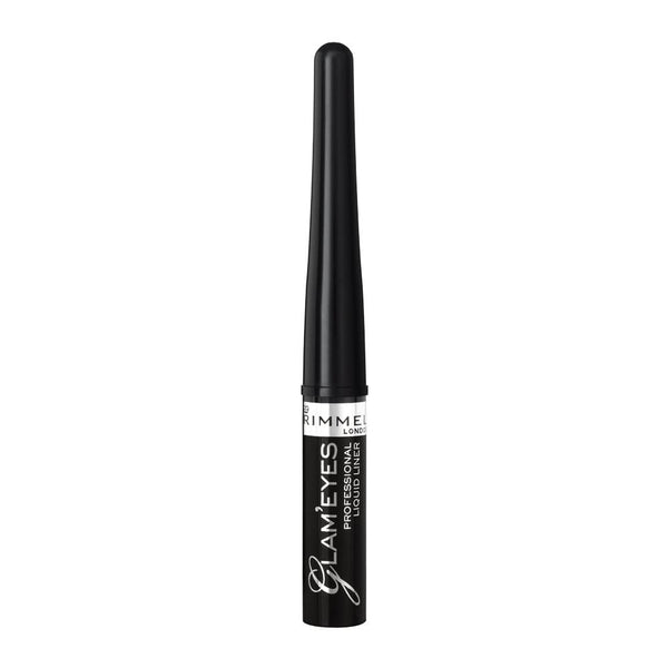 Rimmel Glameyes Professional Liquid Eyeliner 001 Black Glamour - Afro Hair Boutique