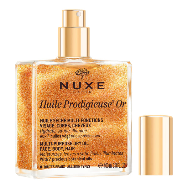 Nuxe Paris Huile Prodigieuse Multi Purpose Dry Oil With Glitters 100ml / 50 ml