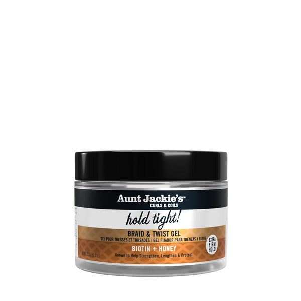 Aunt Jackies Hold Tight Braid And Twist Gel Biotin And Honey 213g - Afro Hair Boutique