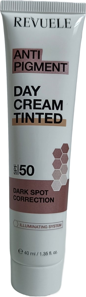 Revuele Anti Pigment Dark Spot Correction Day Cream Tinted SPF50 40ml - Afro Hair Boutique