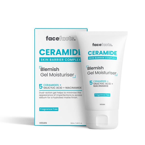 Face Facts Ceramide Skin Barrier Complex Blemish Gel Moisturiser 50ml - Afro Hair Boutique