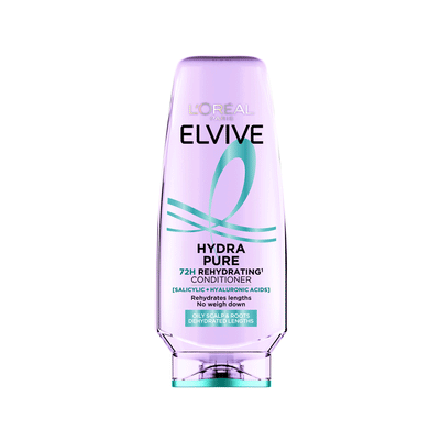 Loreal Elvive Hydra Pure 72H Rehydrating Conditioner 200ml / 300ml - 500ml