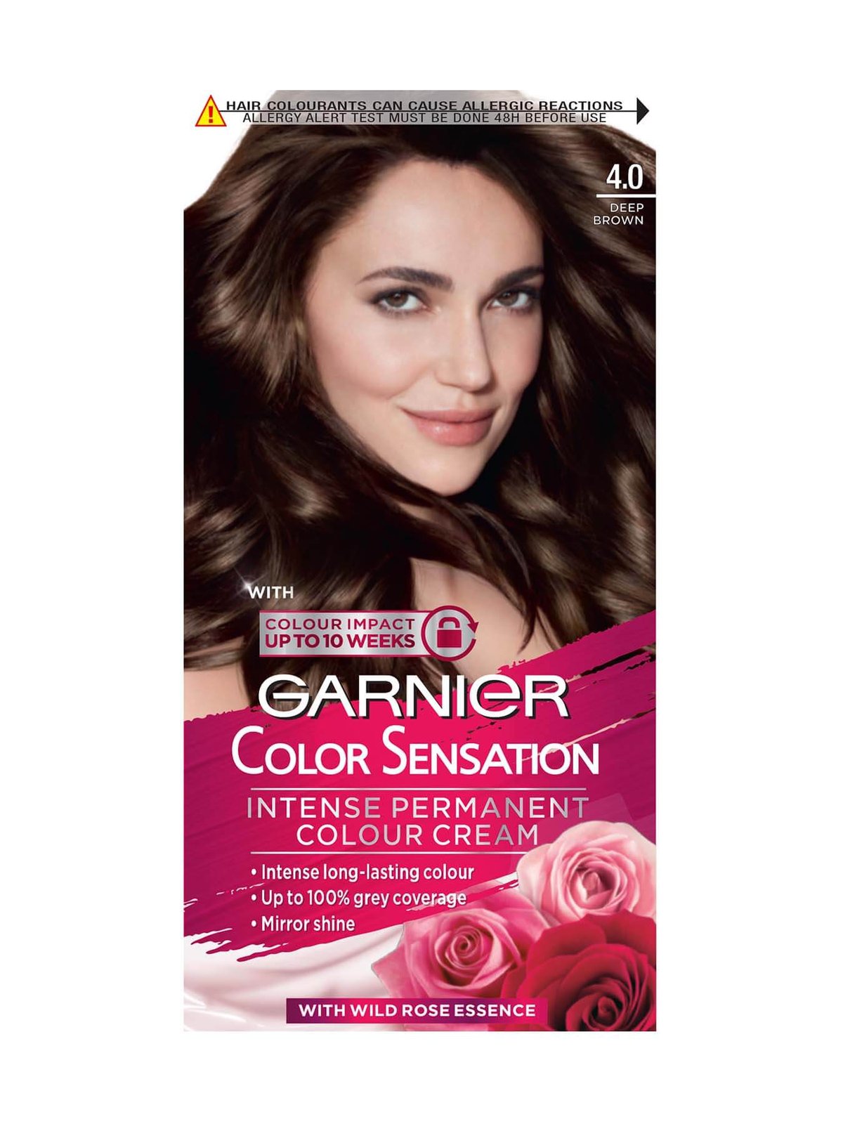 Garnier Color Sensation Intense Permanent Colour Cream 4.0 Deep Brown