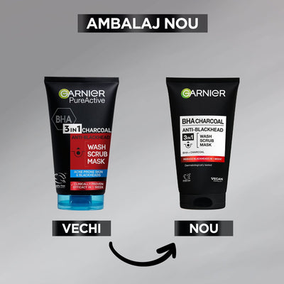 Garnier Skin Active Pure Active 3In1 Charcoal Wash