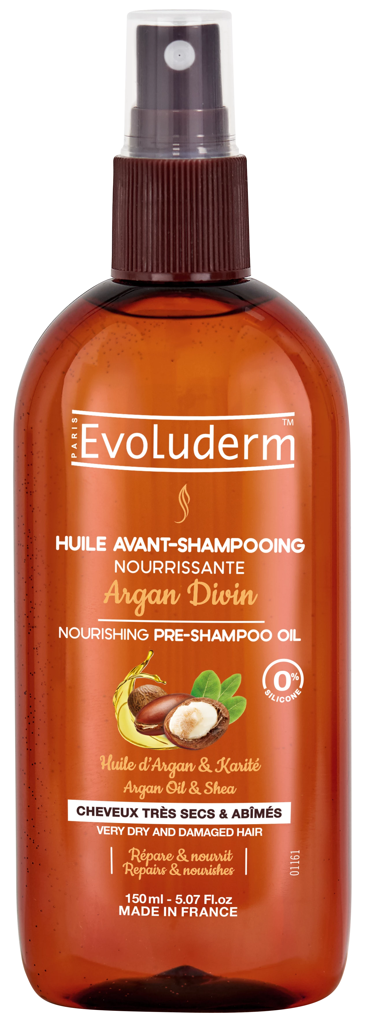Evoluderm Argan Divin Nourishing Pre Shampoo Oil 150ml