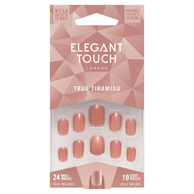 Elegant Touch True Tiramisu Nail With Glue 24 Nails