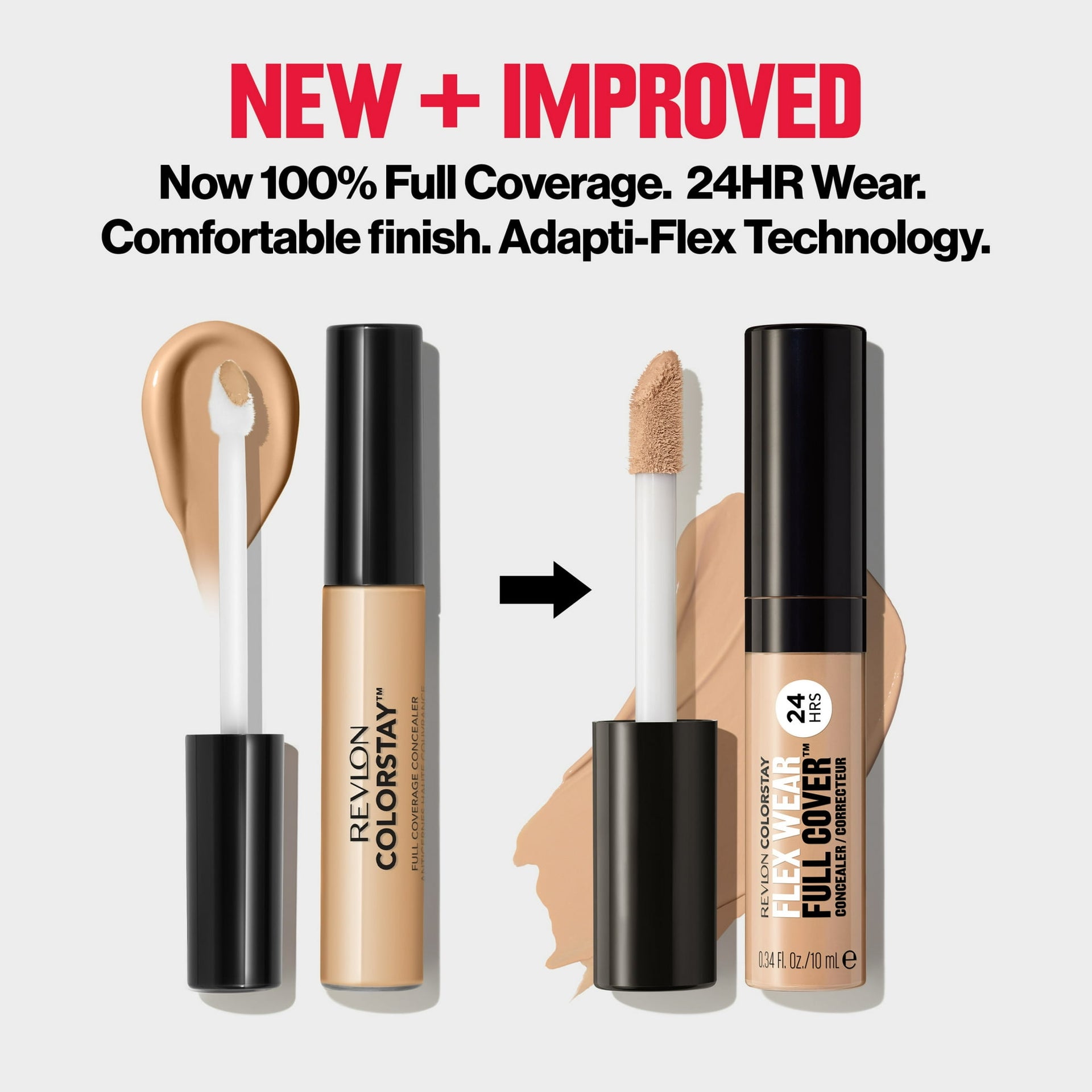 Revlon Colorstay Full Coverage Concealer 015 Light Pale 030 Light Medium 6.2ml - Afro Hair Boutique