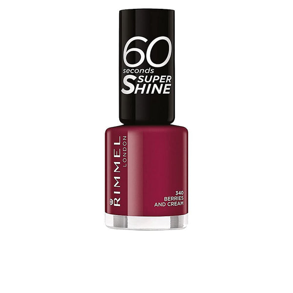 Rimmel 60 Seconds Super Shine Nail Polish 340 Berries And Cream 8ml - Afro Hair Boutique