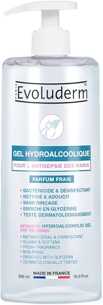 Evoluderm Antiseptic Hydroalcoholic Hand Gel 500ml