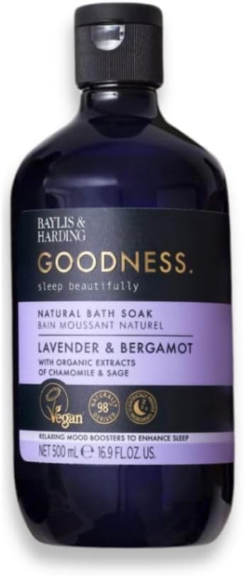 Baylis And Harding Baylis Goodness Lavender & Bergamot Natural Bath Soak 500ml - Afro Hair Boutique