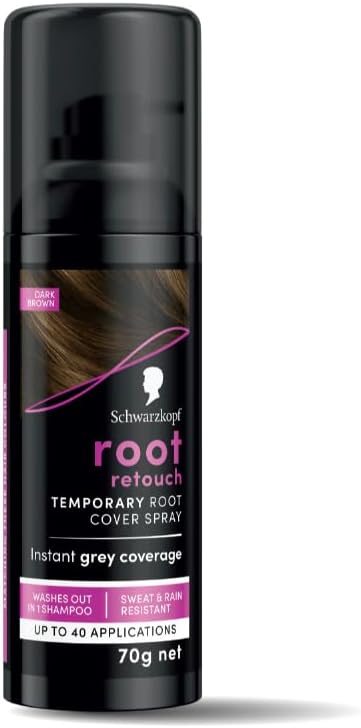 Schwarzkopf Root Retouch Temporary Root Cover Spray Dark Brown 70g - Afro Hair Boutique