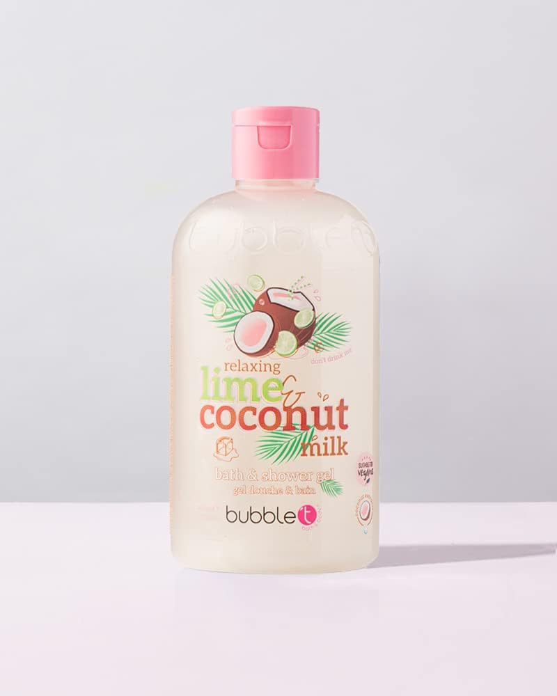 Bubble T Relaxing Lime And Coconut Milk Bath And Shower Gel 500ml