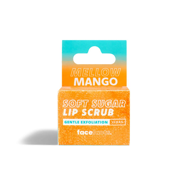 Face Facts Soft Sugar Lip Scrub Mellow Mango 10g - Afro Hair Boutique