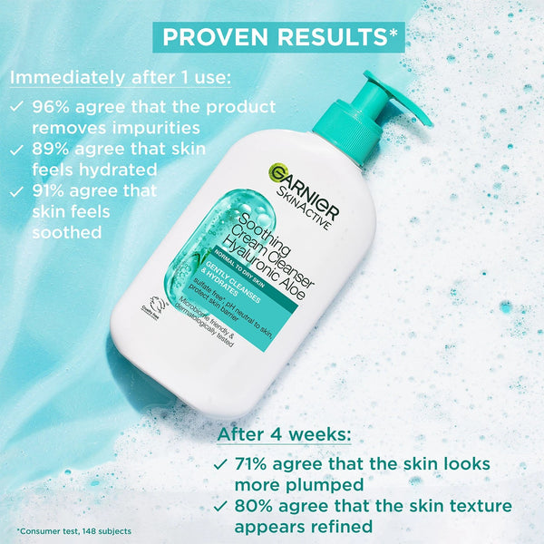 Garnier Skin Active Soothing Hyaluronic Aloe Cream Cleanser 250ml