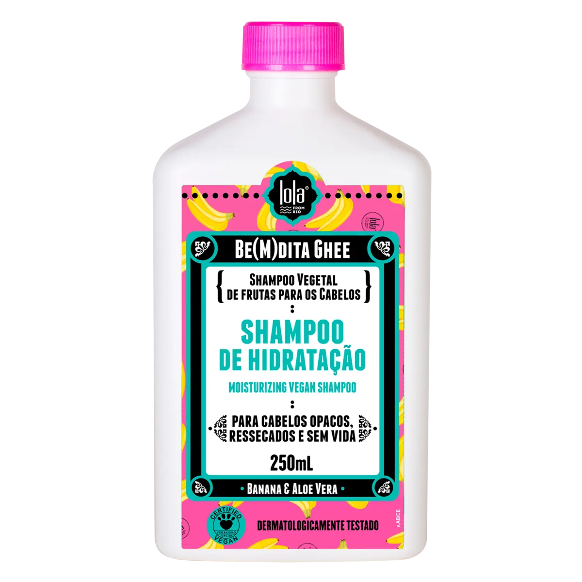 Lola Cosmetic Bemdita Ghee Banana And Aloe Vera Moisturizing Vegan Shampoo 250ml