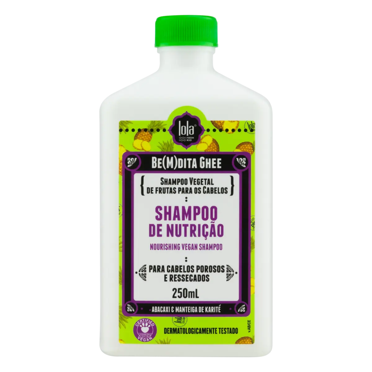 Lola Bemdita Ghee Abacaxi Manteiga De Karite Nourishing Vegan Shampoo 250ml