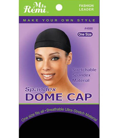 Annie Ms Remi Spandex Dome Cap Black 4688